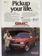 1983 GMC S-15 Pickup Truck Print Ad