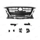 7PC For MAZDA 3 2014-2016 Bumper Support Brackets + Centre Chrome Grille Kit