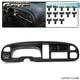 Fits 98-2002 Dodge Ram 1500 2500 3500 Pickup Black Dashboard Bezel W/ Vents