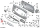 Genuine Mini Cooper One Trim Inner Door Handle Right Carbon Black 51412753326