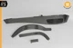 07-13 Mercede W221 S550 S400 Dashboard Air Vent Trim Panel Cover Set Black OEM