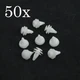 50Pcs Door Trim Panel Clip Nylon Retainer Fastener for Honda / Acura 91566SP0003