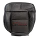 07 Compatible with Ford F1 Lariat Driver Side Bottom Perf Leather Seat Cover BLK