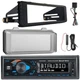 Dual XRM59BT Single DIN Digital Media Receiver W/Kit + Cover, Amp Booster Kit