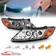 [LED Halo] 2011-2015 Chrome Projector LED Parking Headlights Pair For Kia Optima