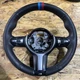 11-16 BMW F10 528 535 550 M-Sport Steering Wheel Multifunction Black Leather OEM