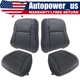 Fits 2013-2018 Toyota RAV4 Both Side Bottom / Lean Back Leather Seat Cover Black