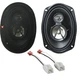 Replacement  Speakers for Dodge Jeep Grand Cherokee Vehicles XED693 700W 6"x9"