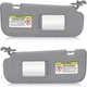 Pair Driver & Passenger Side Sun Visor Pair Set For 2012-2015 Hyundai Veloster