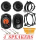 JBL Front Door 6.5" | Rear Deck 6x9" Speakers kit for 2014-2019 Toyota Corolla