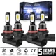 For Toyota Sienna 2004-2010 LED Headlight Bulb 10000K KIT High Low Beam Light