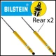 Bilstein B6 Performance Plus Rear Shock Absorbers PAIR fit 2011-2019 Ford Fiesta