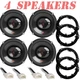 4 JBL Stage3 637F 6.5" 3-Way Front & Rear Car Speakers for 2013-UP Ford Vehicles