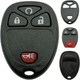 Replacement Key Fob Shell Case Fits for Chevy 2007-2014 Equinox Avalanche Silver
