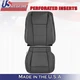 2015 2016 2017 Fits Ford F150 Lariat Driver Top&Bottom Leather Seat Covers Black
