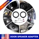 2X Door Speaker Upgrade 6.5" 6.75" Spacer Harness Adapter Fits Honda CR-V 07-14