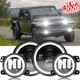 LED Headlights Fog Light Lamp Combo Kit for Jeep Wrangler JL Gladiator 2018-2021