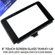 8inch Touch Screen Glass for 2016-2019 Mazda CX9 CX-9 Car radio Part TK49-611J0