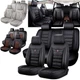 For Toyota RAV4 Car Seat Covers 5-Seats Front+Rear Protector Leather Full Set
