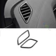 Car Instrument L&R Air Outlet Vent Trim For VW ID.4 2021-2023 Steel Carbon Fiber
