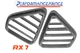 FC3S Dash Corner Triangle Vent Set&nbsp;(Demister Grille)  - Black For Mazda RX7 RX-7