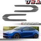 4PCS Carbon Fiber Door Handle Decor Trim Overlay Cover For Tesla Model 3 Model Y