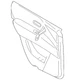 Genuine Nissan Door Interior Trim Panel 82900-5ZW1B