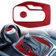 Gear Shift Button Panel Cover Trim Fit Chevrolet Camaro 2016-20 Carbon Fiber Red