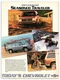 1986 Chevy S-10 Blazer Print Ad, Seasoned Traveler Chevrolet Beach Snow Dogs Mud