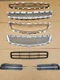NEW for 2008-2012 MALIBU Front Bumper SILVER Grille Chrome COMPLETE w Fog Bezel