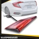 Left Driver Side Fit For 2016-2020 Honda Civic Sedan Trunk LED Tail Light Lamp