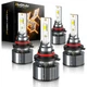 Combo LED Headlight High-Low Bulbs Kit For Toyota Sienna Van 3.3L 3.5L 2004-2010