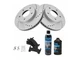 For 1992-1993 GMC Typhoon Brake Pad and Rotor Kit Front 36589CQJQ Brake Rotor