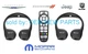 2013-2016 Chrysler Town & Country Entertainment 2 Wireless Headphones + 1 Remote