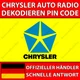 ✅CHRYSLER RADIO DECODING PIN CODE FOR ALL MODELS VP2 NTG4 R1 UCONNECT 5 7✅