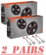 JBL Club620F Front-Rear 6.5" Speaker upgrade package for 2007-2017 Jeep Wrangler
