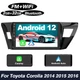 10.1'' For Toyota Corolla 2014 2015 2016 CarPlay Android 12 Car Stereo Radio GPS