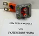 2017-2025 Tesla Model 3 High Voltage Battery Charge Connector Cable 1507802-00-B