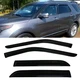Fit 2011-2019 Ford Explorer Window Visors Sun Vent Shade Rain Wind Guard Smoked