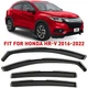 Side Window Deflectors Rain Guards for 2016-2022 Honda HR-V SHATTERPROOF