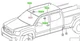 Toyota Tacoma Access Cab 2005 - 2015 Roof Drip Molding Set Weatherstrip Genuine