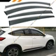 FOR 2015-22 HONDA HR-V HRV CLIP-ON CHROME TRIM WINDOW VISOR RAIN GUARD DEFLECTOR