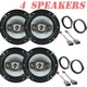 For 2008-2022 Honda Accord 6.5" Front & Rear Car Speaker Replacement Package