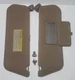 1987 - 1996 Ford F150 F250 F350 Bronco Sun Visor Set W/Clips OEM Tan Mocha Cloth