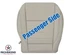 2013-2016 Ford C-Max-Passenger Side Bottom Genuine Leather Seat Cover Light Gray