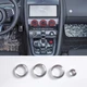 Silver Alloy Interior AC Volume Knob Cover Trim For Jaguar F-TYPE 2013-2022