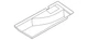 Genuine Nissan Floor Storage Compartment 84985-7JA0A