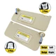 Beige Pair Sun Visor w/ Light & Mirror For Honda Accord 2008-2012 Left & Right