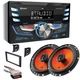 Dual XDM27BT AM/FM Radio Car Stereo & JBL Speakers for 1987-1993 Ford Mustang
