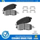 Front Ceramic Disc Brake Pads Set w/Hardware For Nissan Altima 2013-24 2025 Leaf